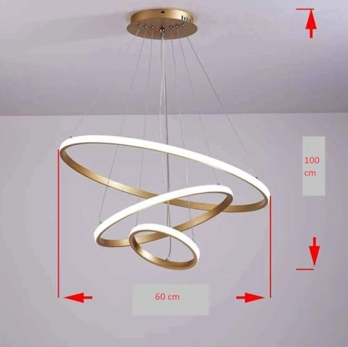 3 Ring LED Chandelier Lamp