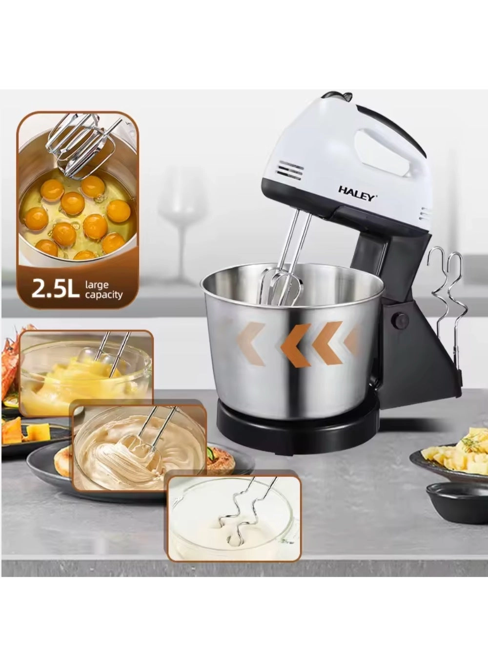 Mini Electric Hand Mixer - 500W