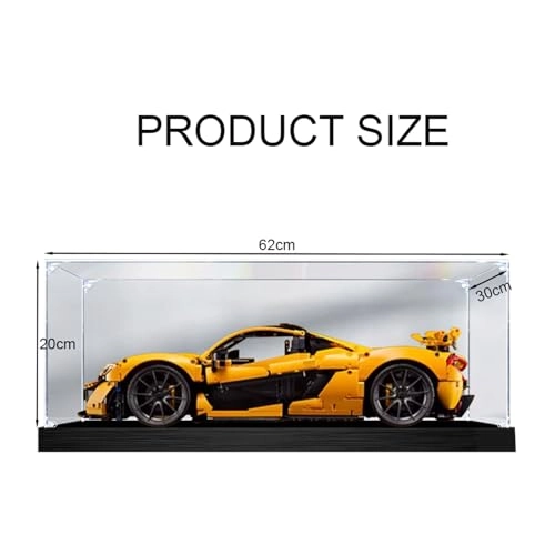 Acrylic Display Case (42172) - Transparent Base With Mirror 62 x 30 x 20 cm