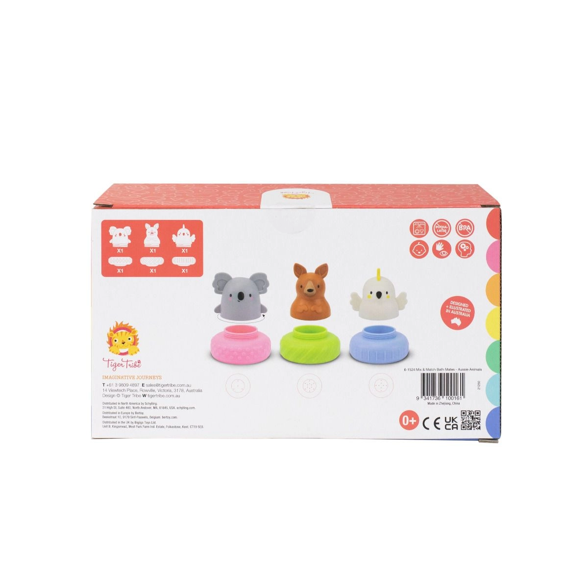 Mix & Match Bath Mates - Aussie Animals Suitable for 0 month and above