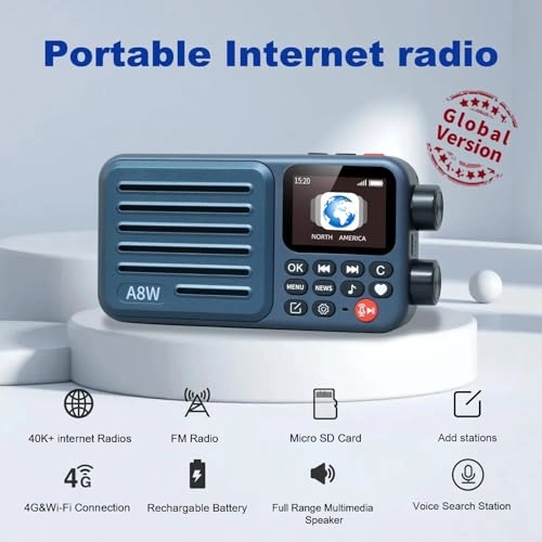 A8W - Internet Radio Portable Smart Receiver