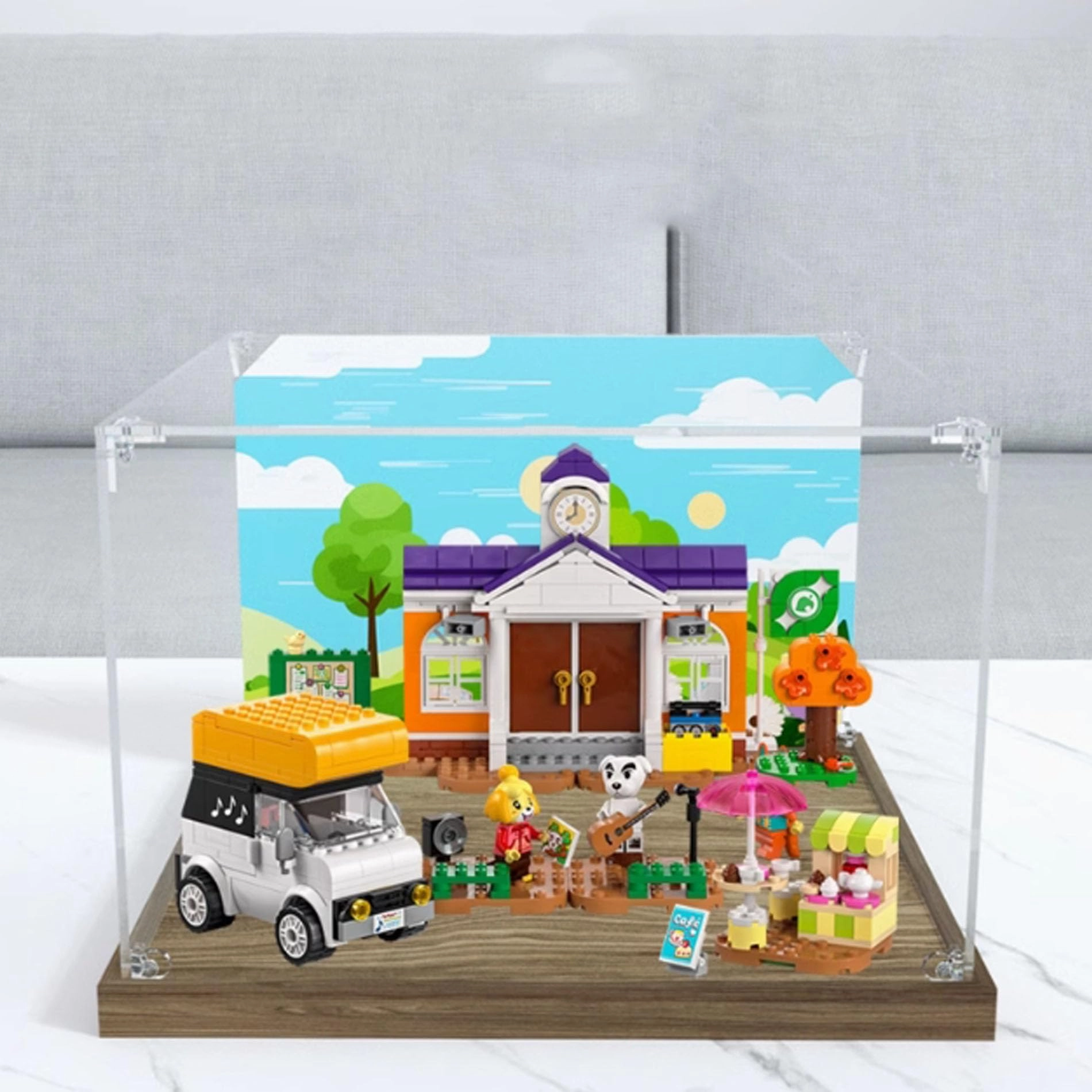 YUANZITIAN Acrylic Display Case for LEGO KK Concert on The Square Model 77052 - 3mm thickness