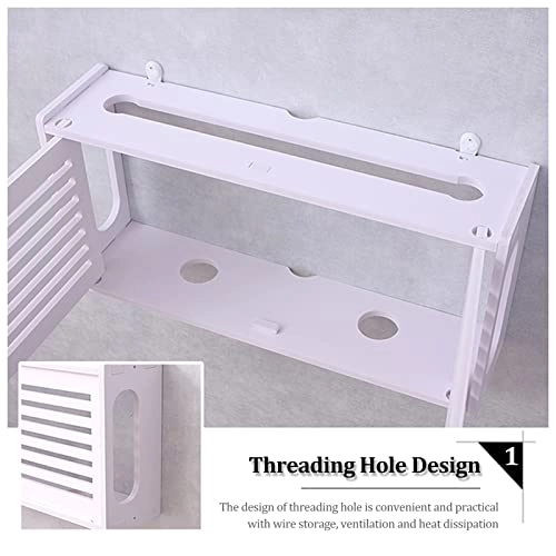 Router Storage Box - 48x12x28cm White-b