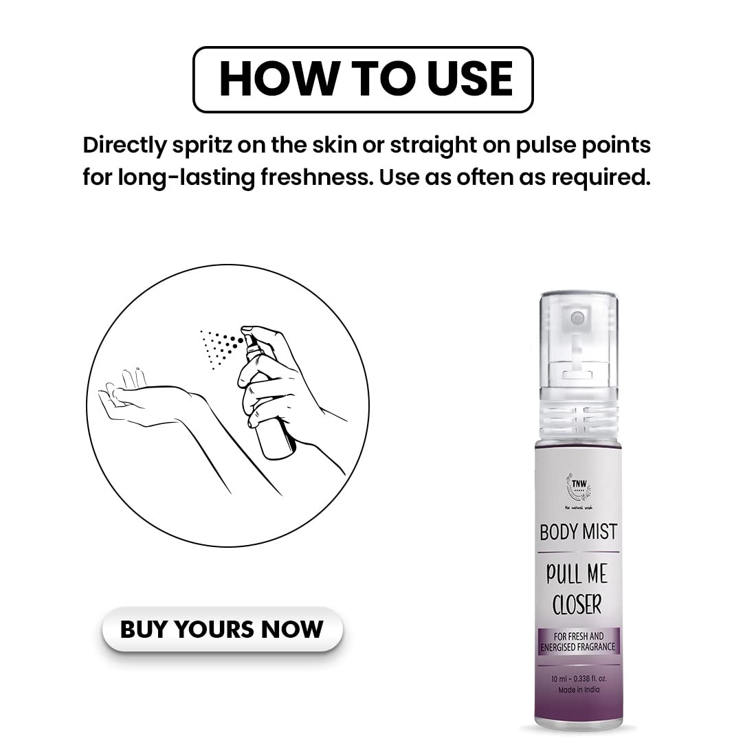 Pull Me Closer Body Mist Mini - Sweet & Refreshing