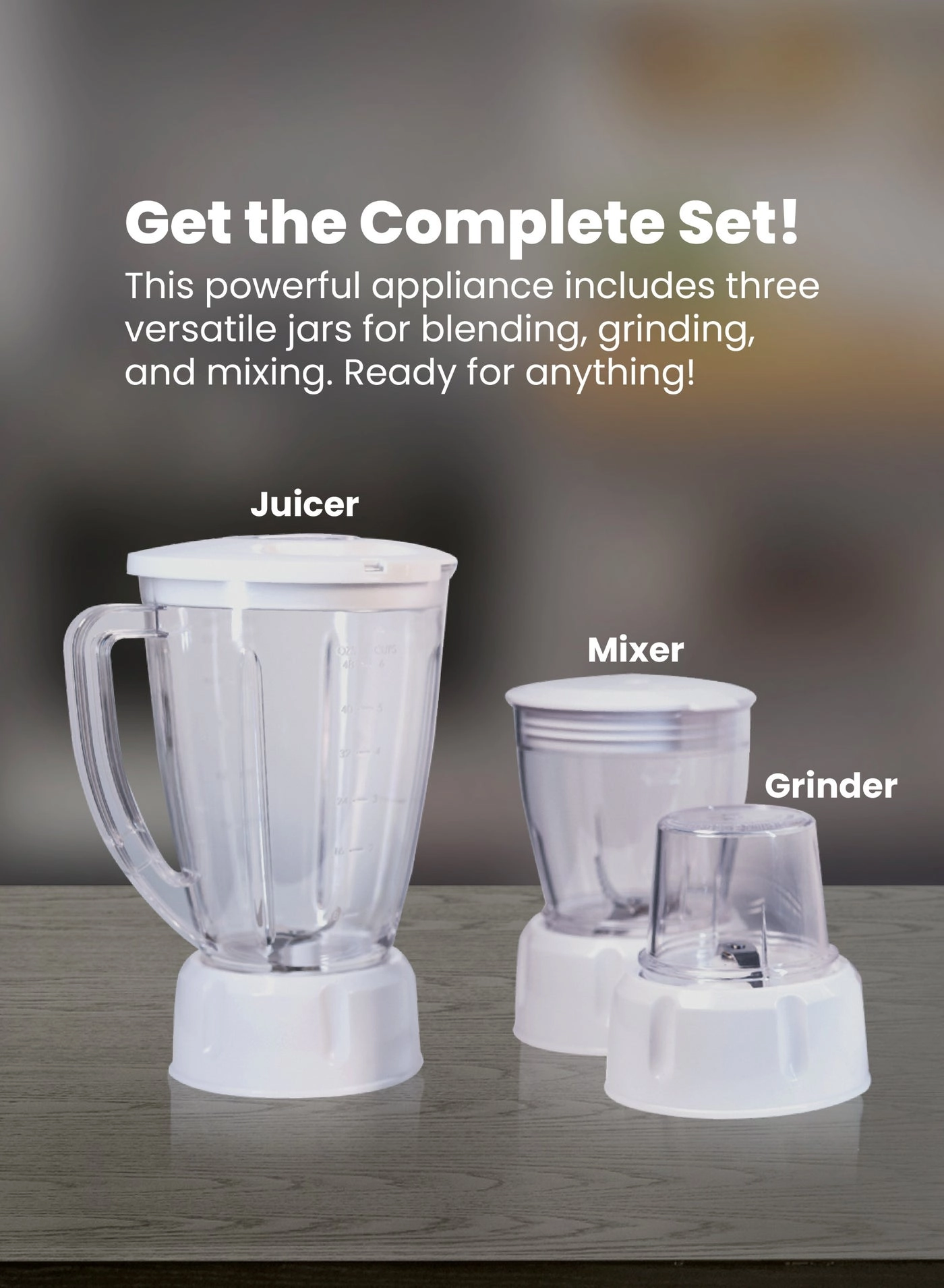 4-in-1 Juicer Blender - 600W 1.6L