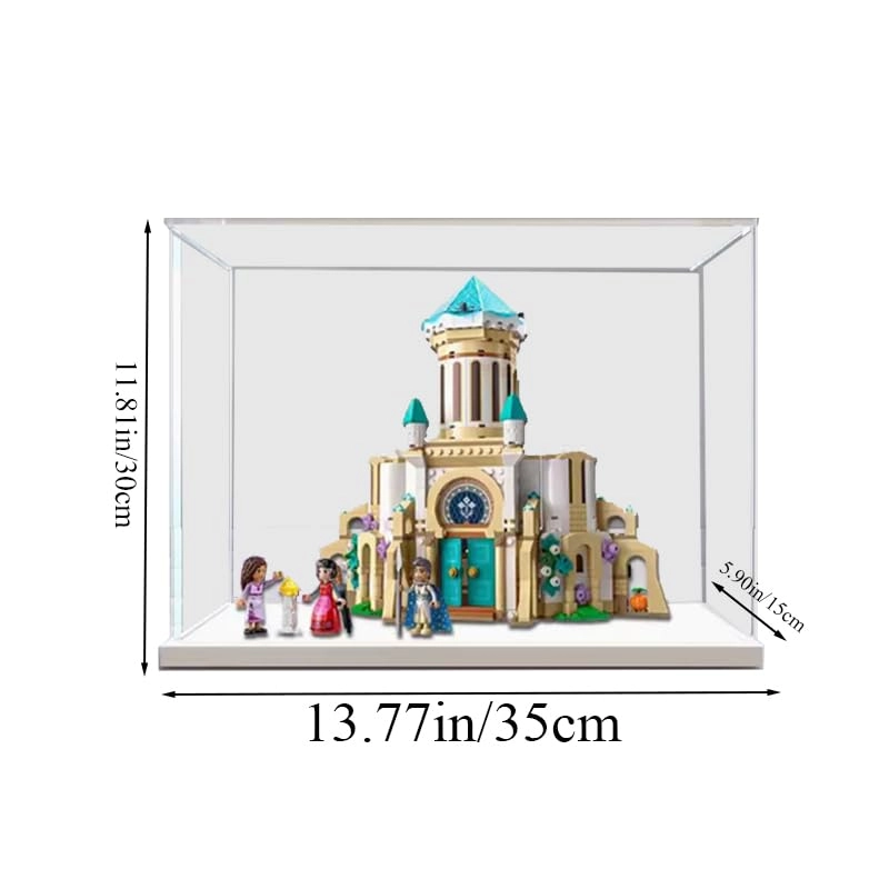 Clear Acrylic Display Case for Lego Disney Wish 43224