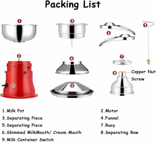 Centrifugal Milk Separator - 5L