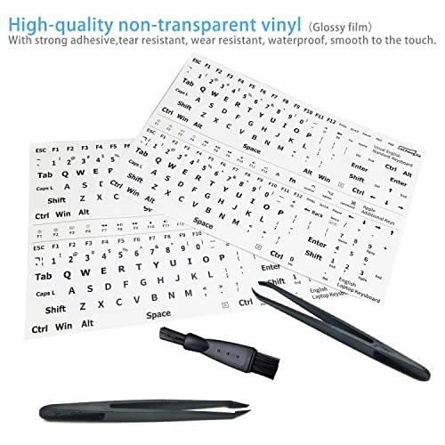 Keyboard Stickers - UK Pack