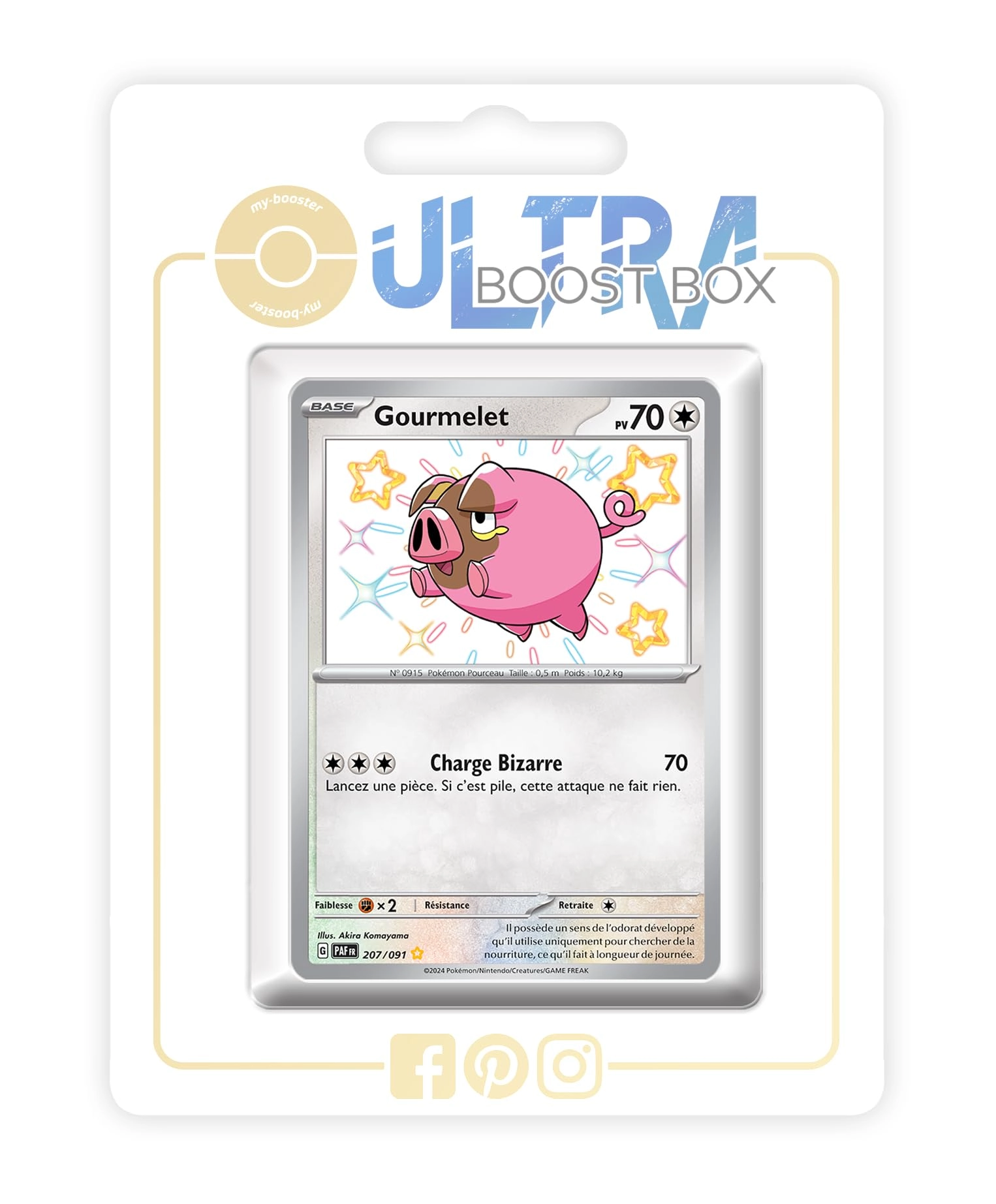 my-booster SV045-FR24-UB-168 - Box of 10 French Pokémon Cards 3+ years