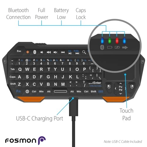 23022KB - Bluetooth Backlit Black/Orange
