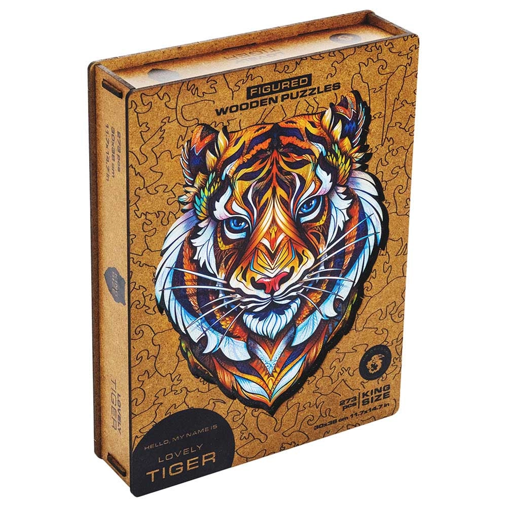 Unidragon Lovely Tiger Wooden Puzzle (4107390-TIGER_KS) - 273 pcs