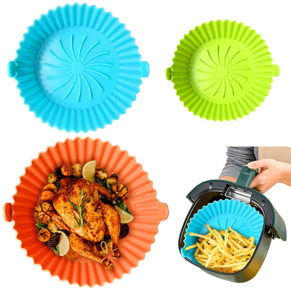 STILLKEEPER Air Fryer Silicone Pot - Silicone 3 piece(s)