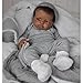 Lanny Reborn Baby Doll - 20 Inch Silicone Cloth Body Black