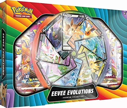 Eevee V Premium Collection - 9 foil promo cards 9 TCG booster packs