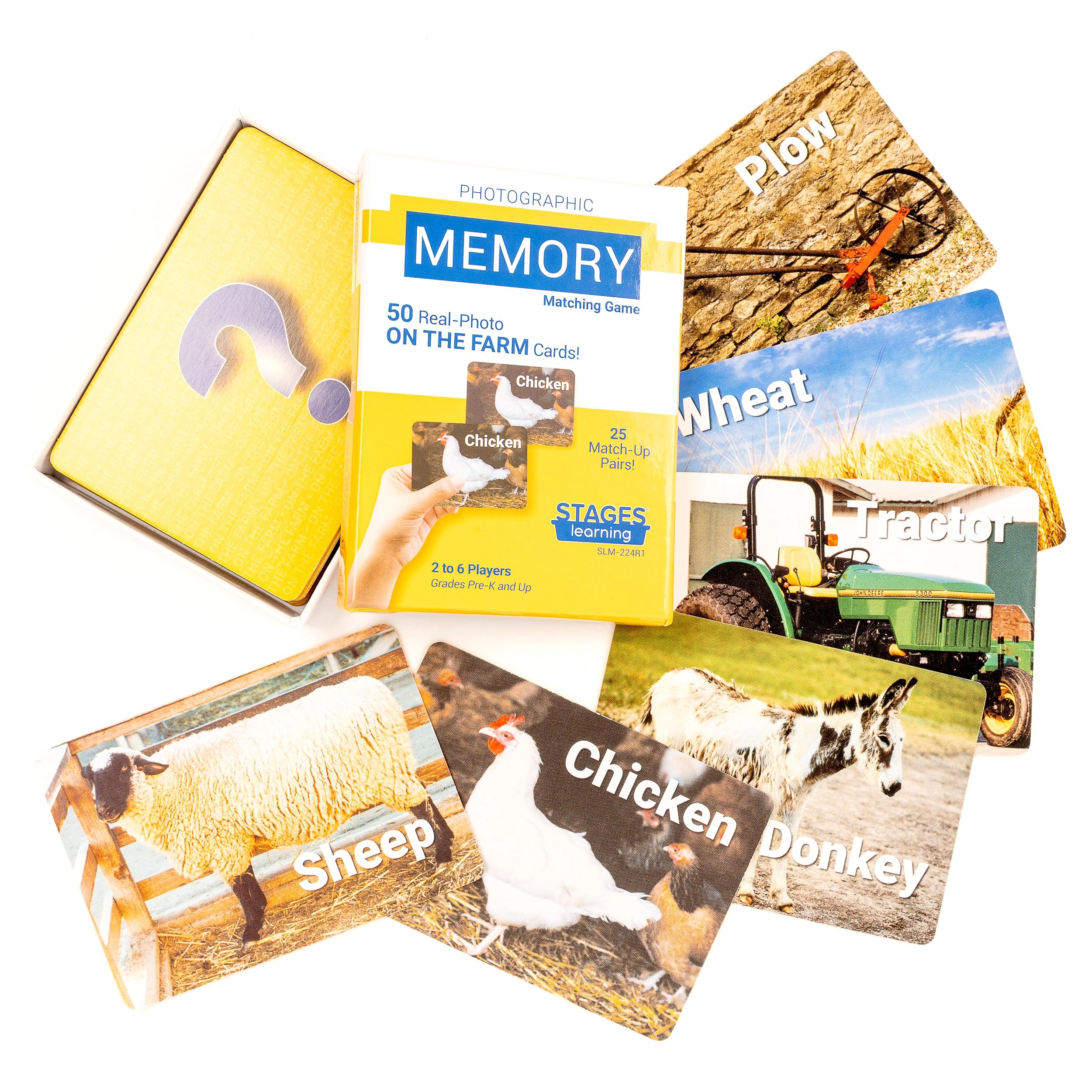 Stages On The Farm Memory Card Game - 3 years and up 54 pieces