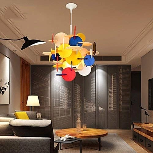 Building Block Luster - Chandelier Clear with Multicolor 31W-40W