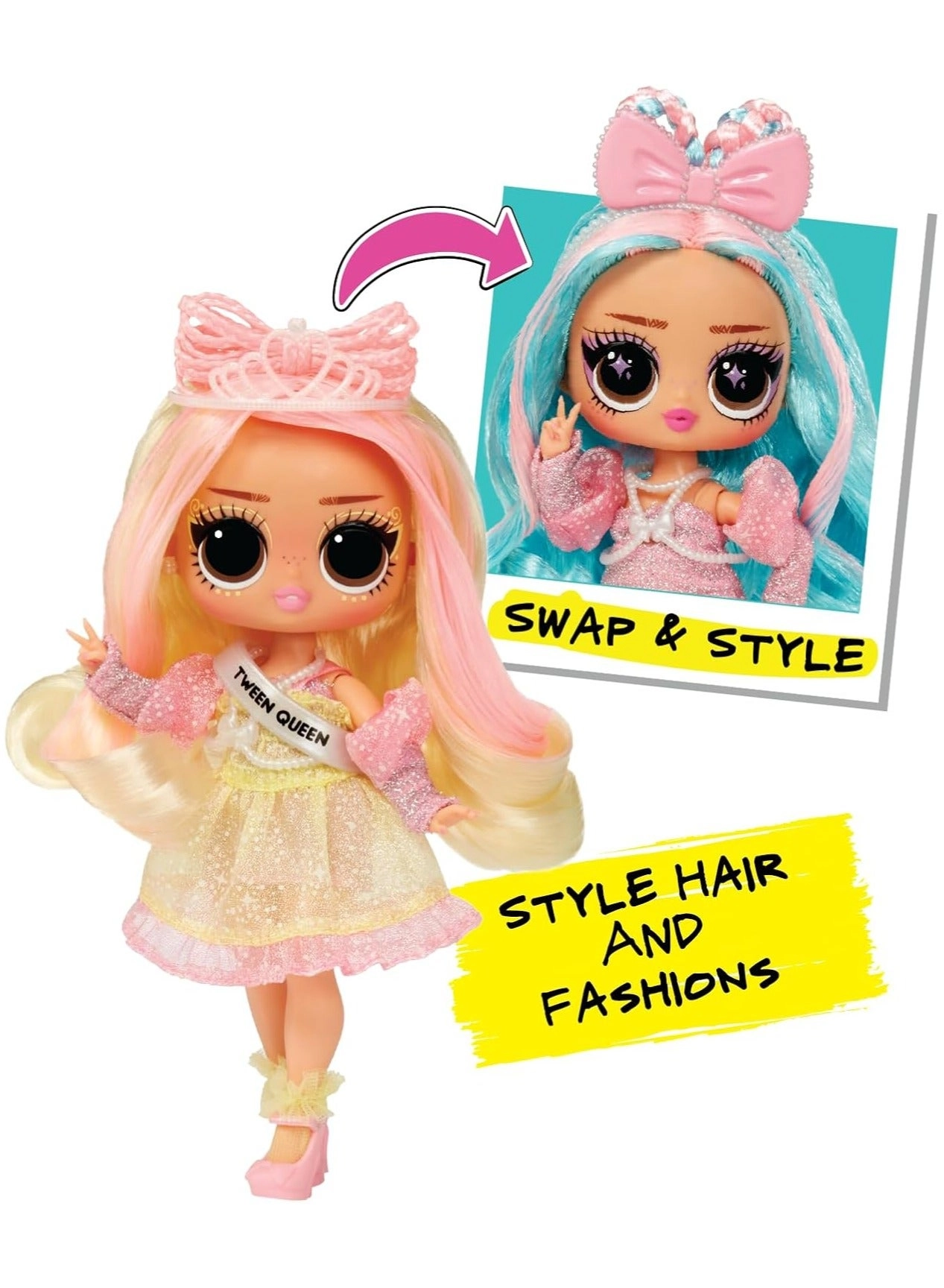 Winnie Fashion Doll - Tweens Surprise Swap Braids-2-Waves Ages 3+