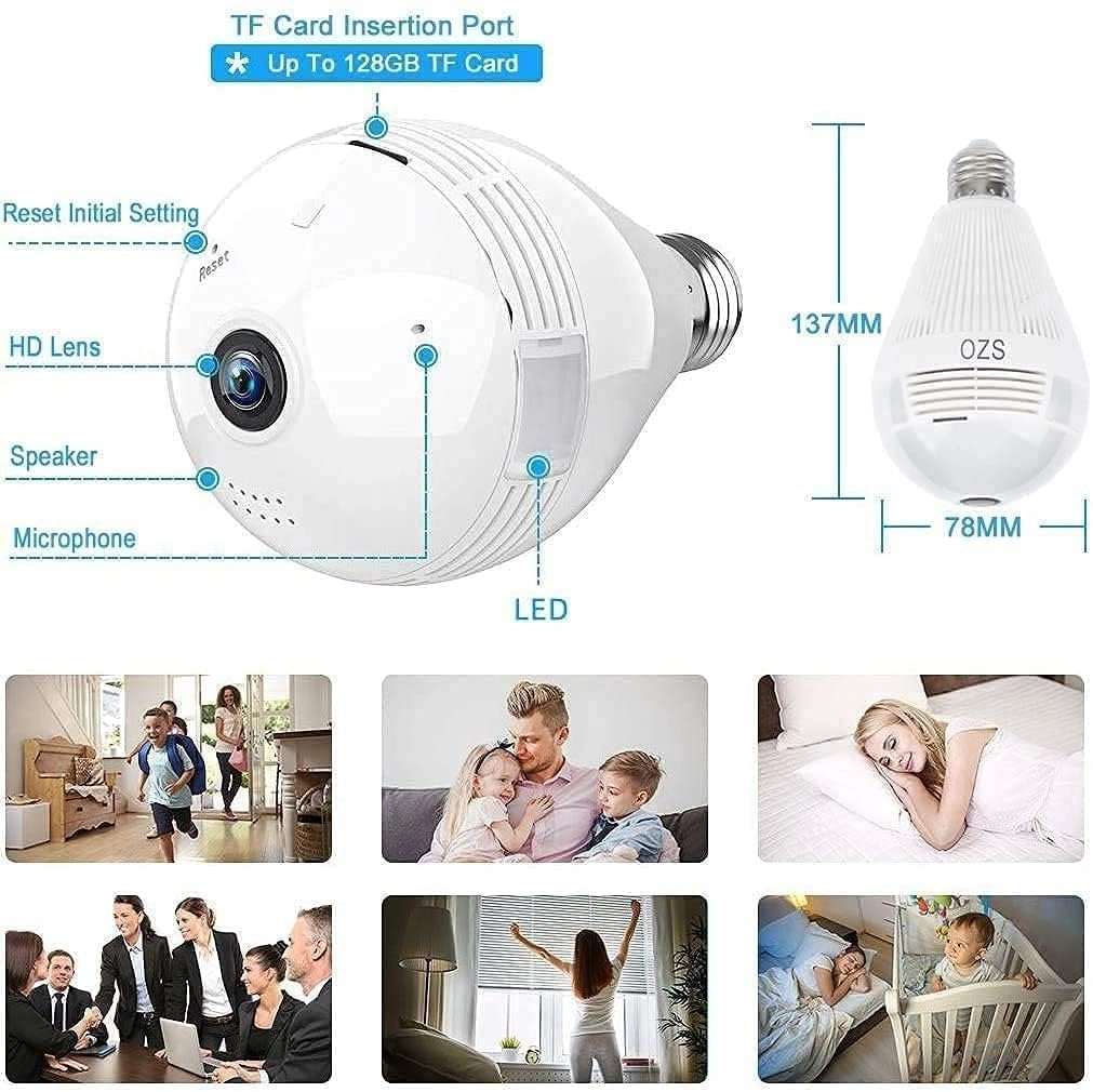 360 IP Camera - 64GB 1080p Night Vision