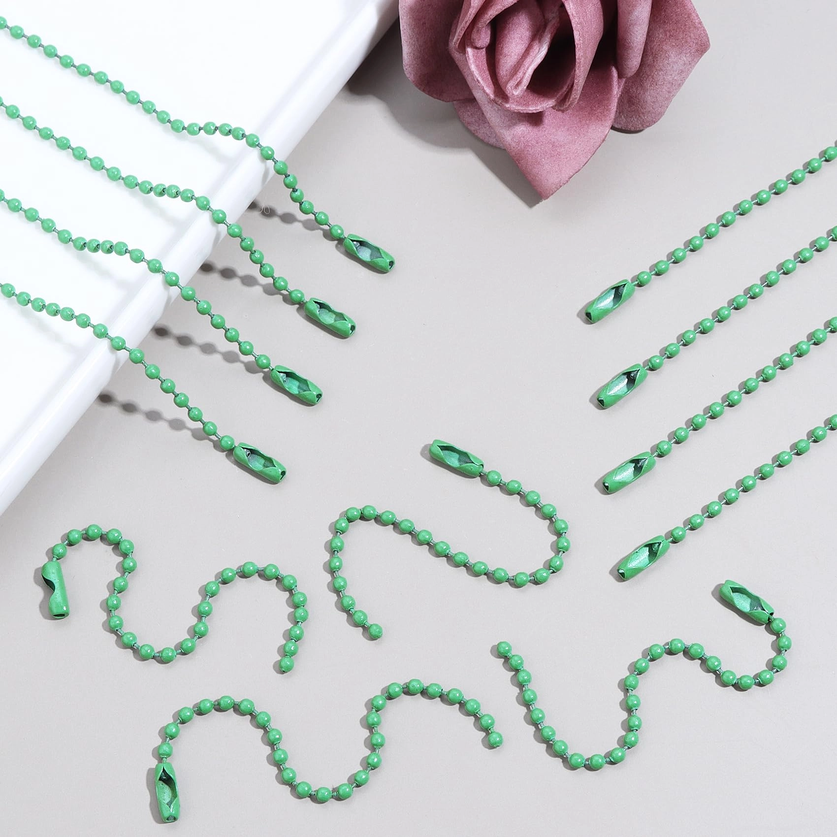 Ball Beads Chains - 20Pcs Purple 4 Inch