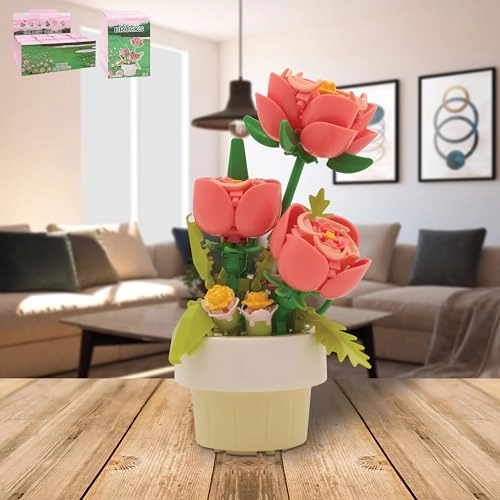 CHRISTMAS MINIBRICKS PINK ROSES