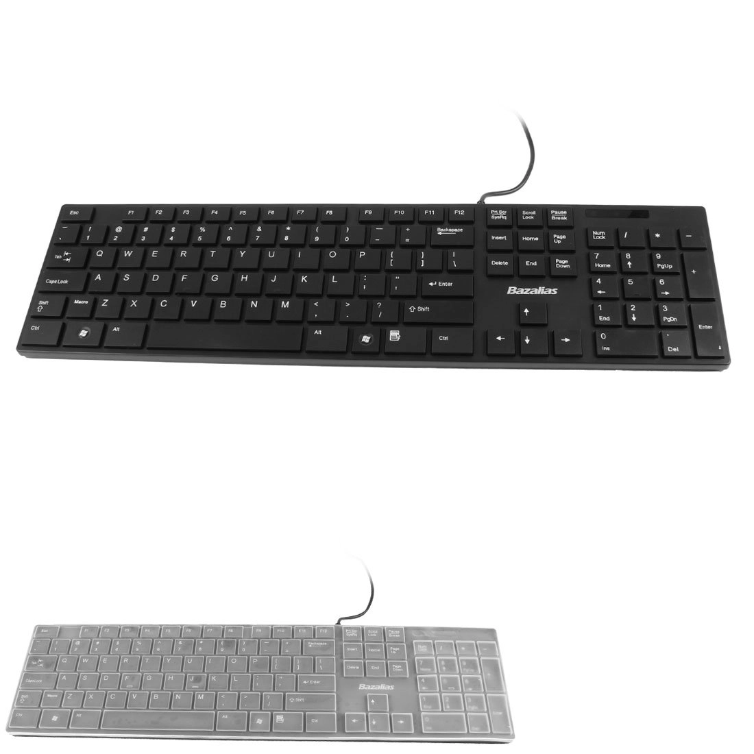 Multimedia Wired USB PC Keyboard - Wired