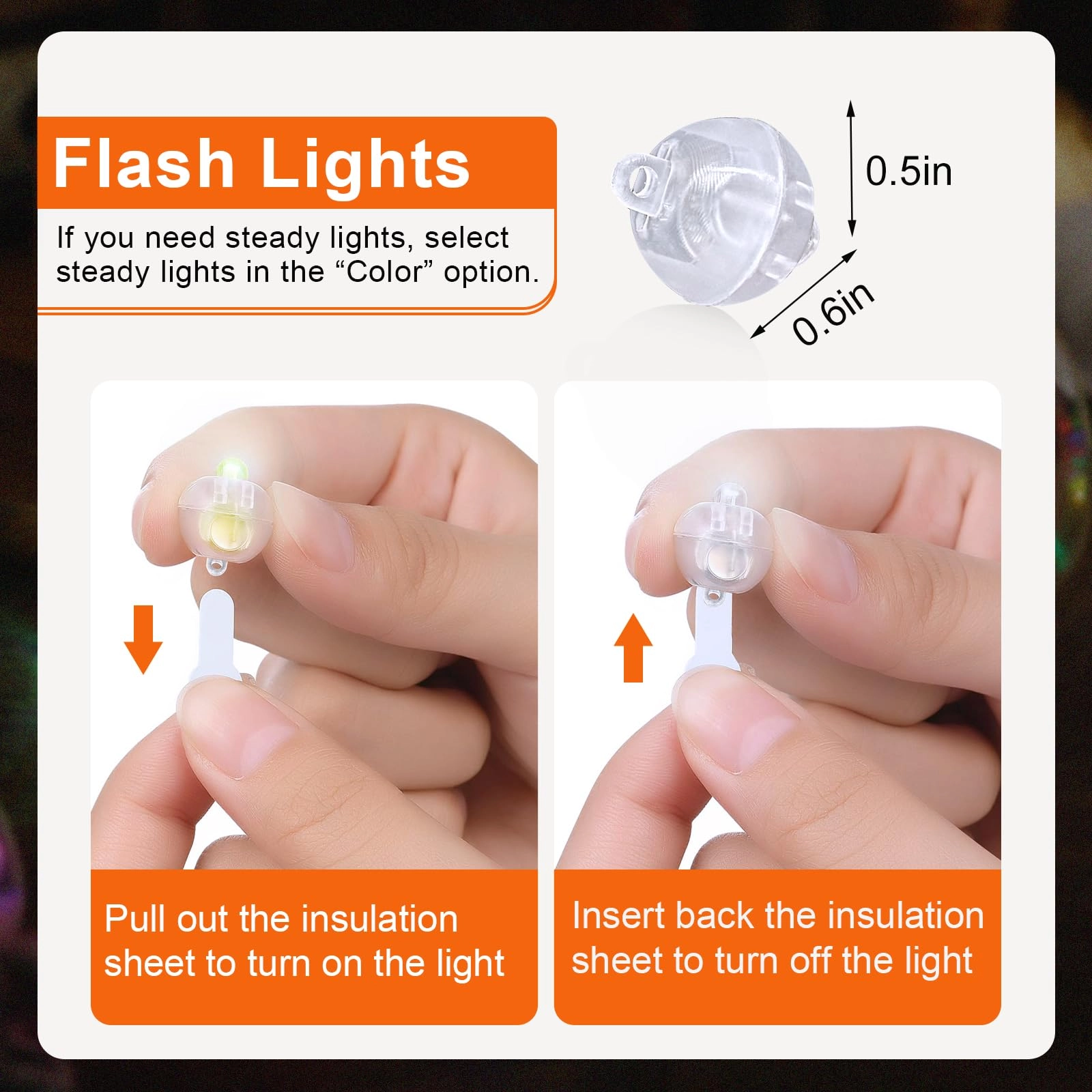Mini Led Lights - Blinking Pink