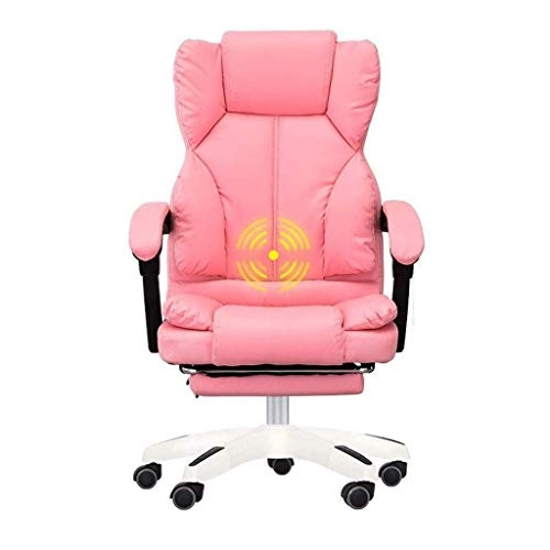 Desk Chair - PU Leather Brown High Back