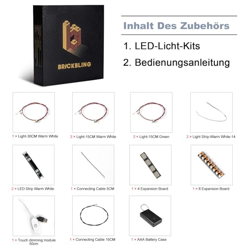 LED Light Set - Compatible with Lego 76451 Privet Drive Touch Dimmer Switch