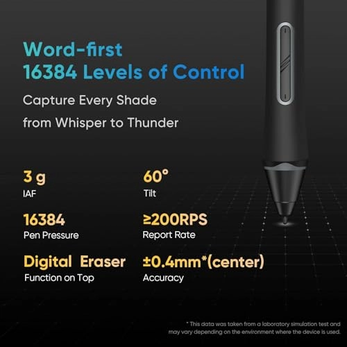 Artist 13.3 Pro V2 - 16,384 pressure levels