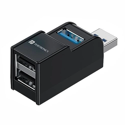 Portronics Mport 3A - 3-Port USB Hub USB 3.0