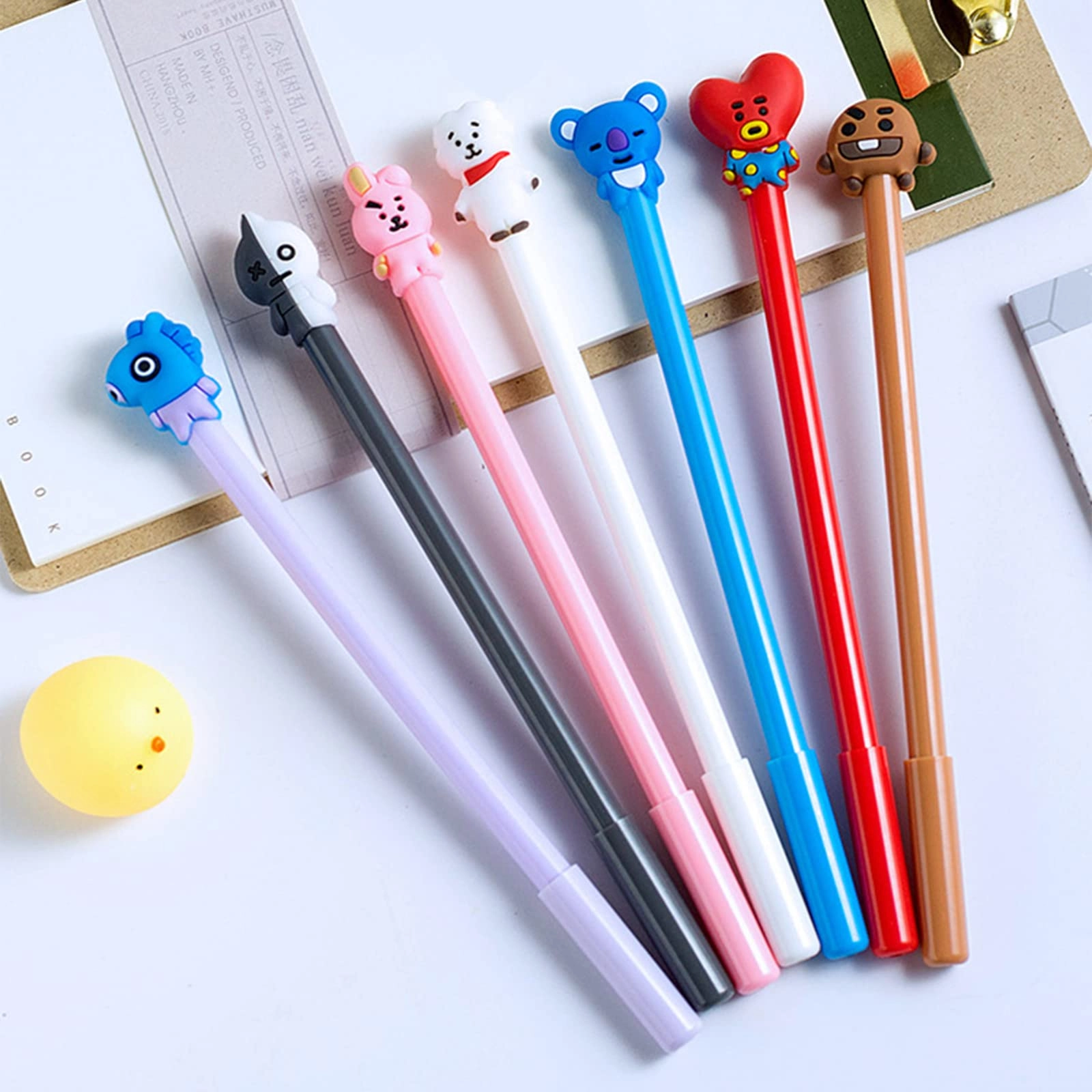 Animal Pattern Pens - 16 Pcs 0.5mm
