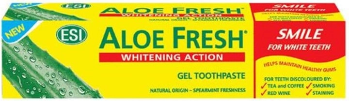 Nutripharm LLC Aloe Fresh Whitening Action Gel Aloe Vera Mint Toothpaste 100ml