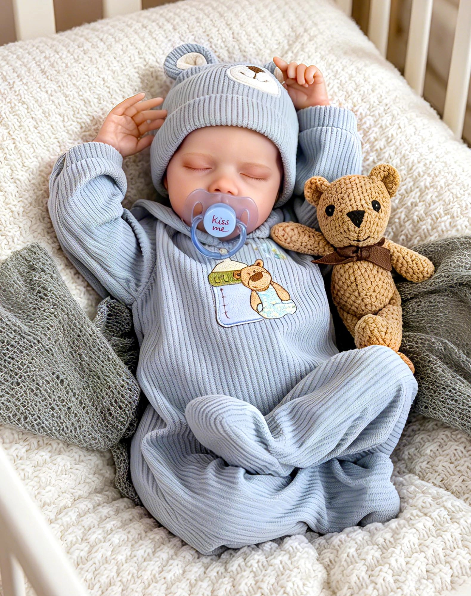 Aori Reborn Baby Doll - 18 Inch Cloth Body Boy Ages 3+