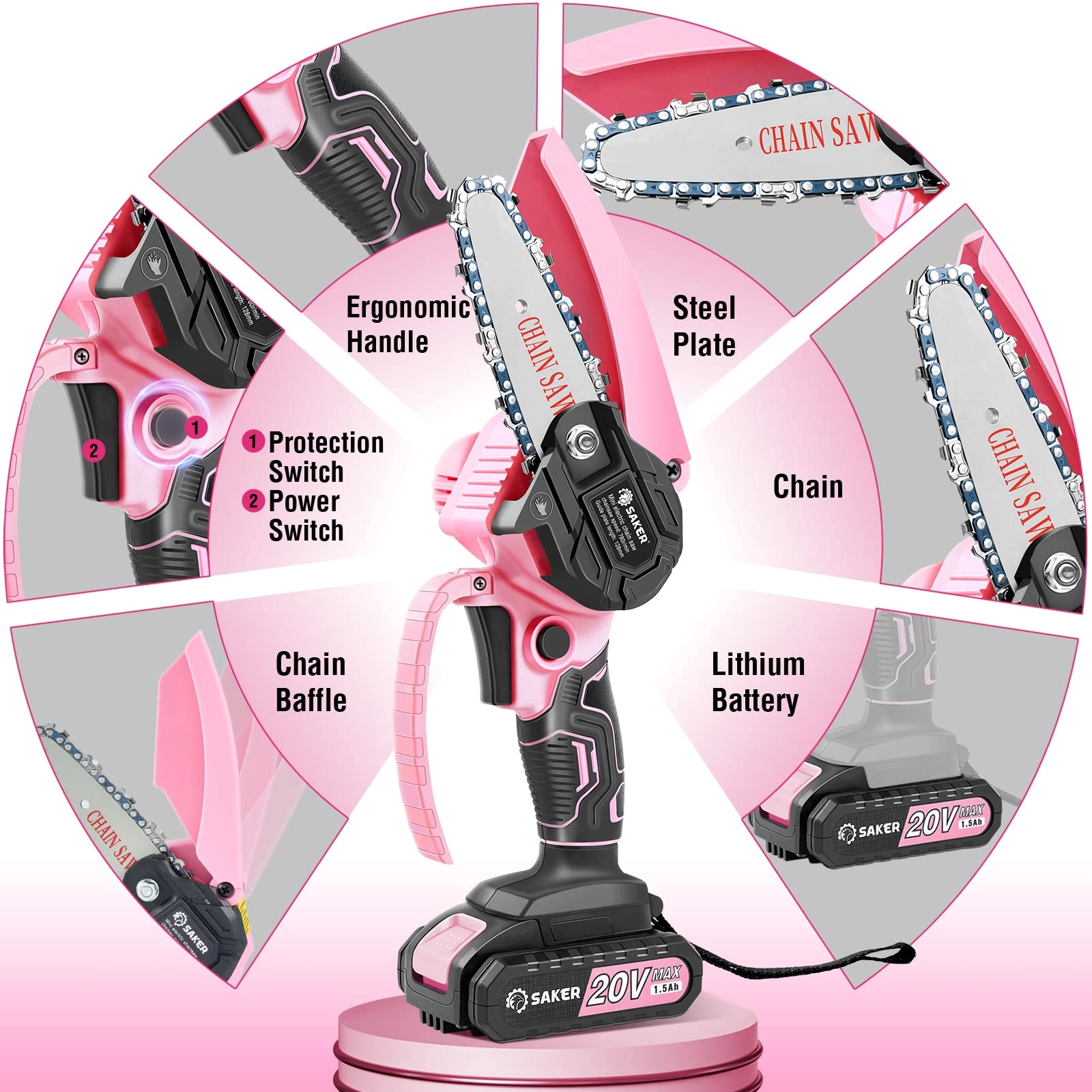 Mini Chainsaw - 550 Watts