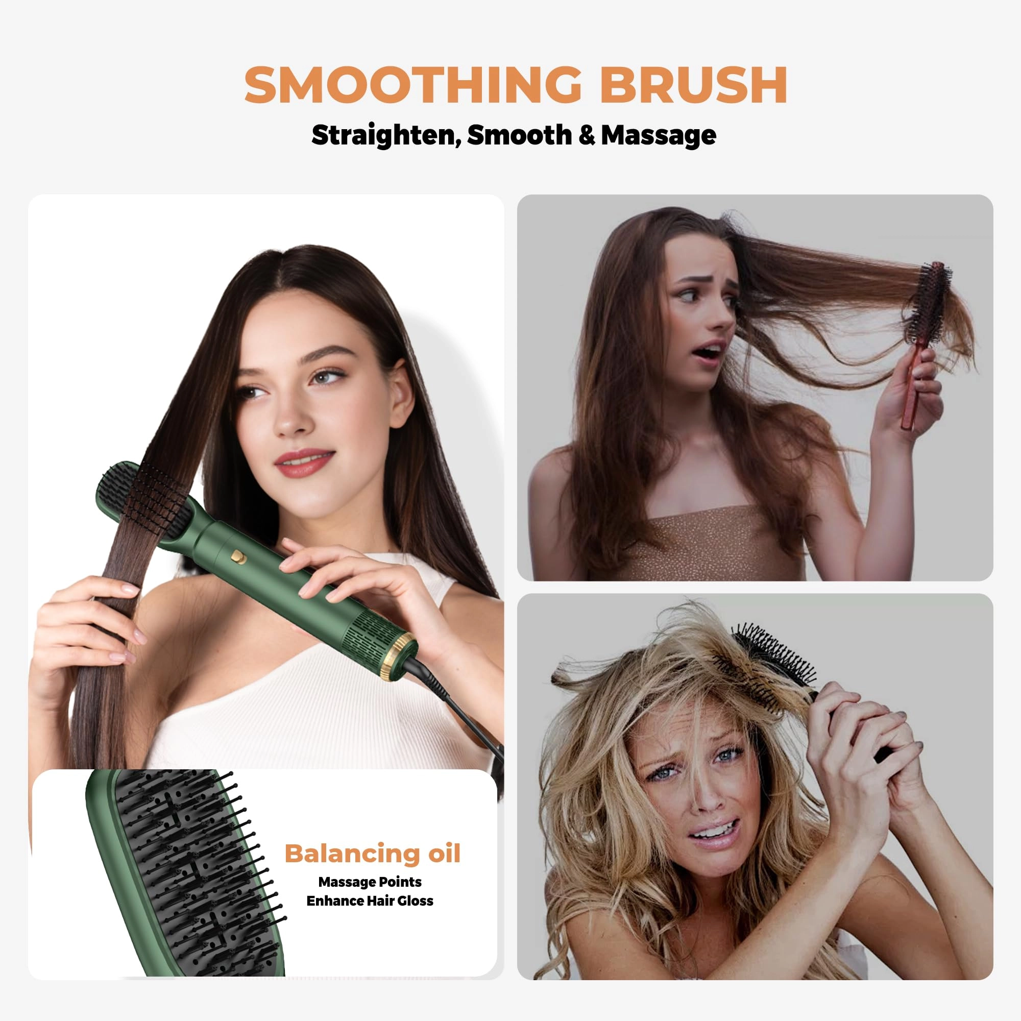 5 in 1 Hair Dryer Brush Set - Gold 700 watts