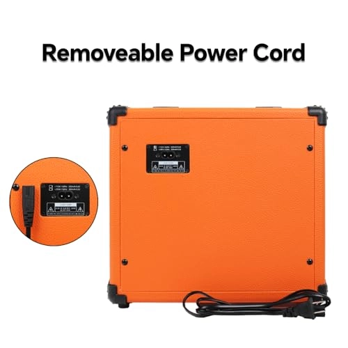 Electric Bass Guitar Amplifier - 20W Portable Orange