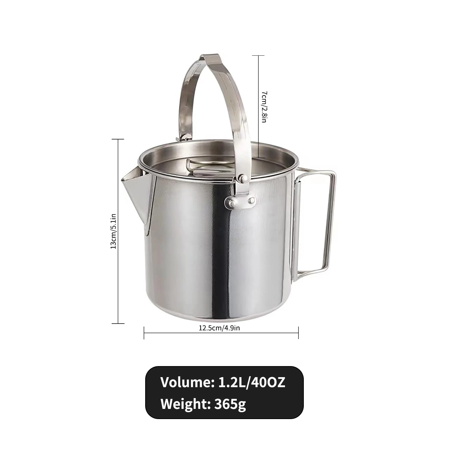 Camping Pot - 1.0 count 1.2 litres