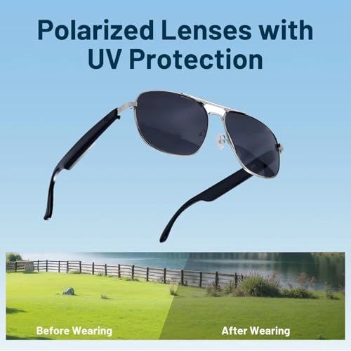 smart glasses - Gray Bluetooth Voice Call