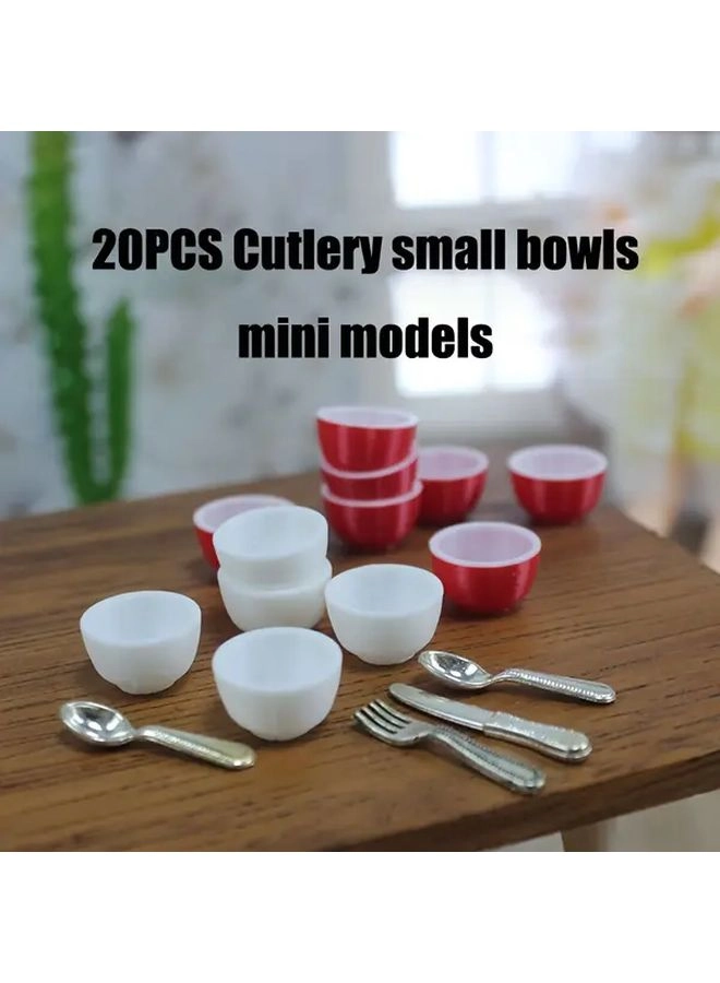 Generic Miniature Playhouse Tableware Set - 20 pcs