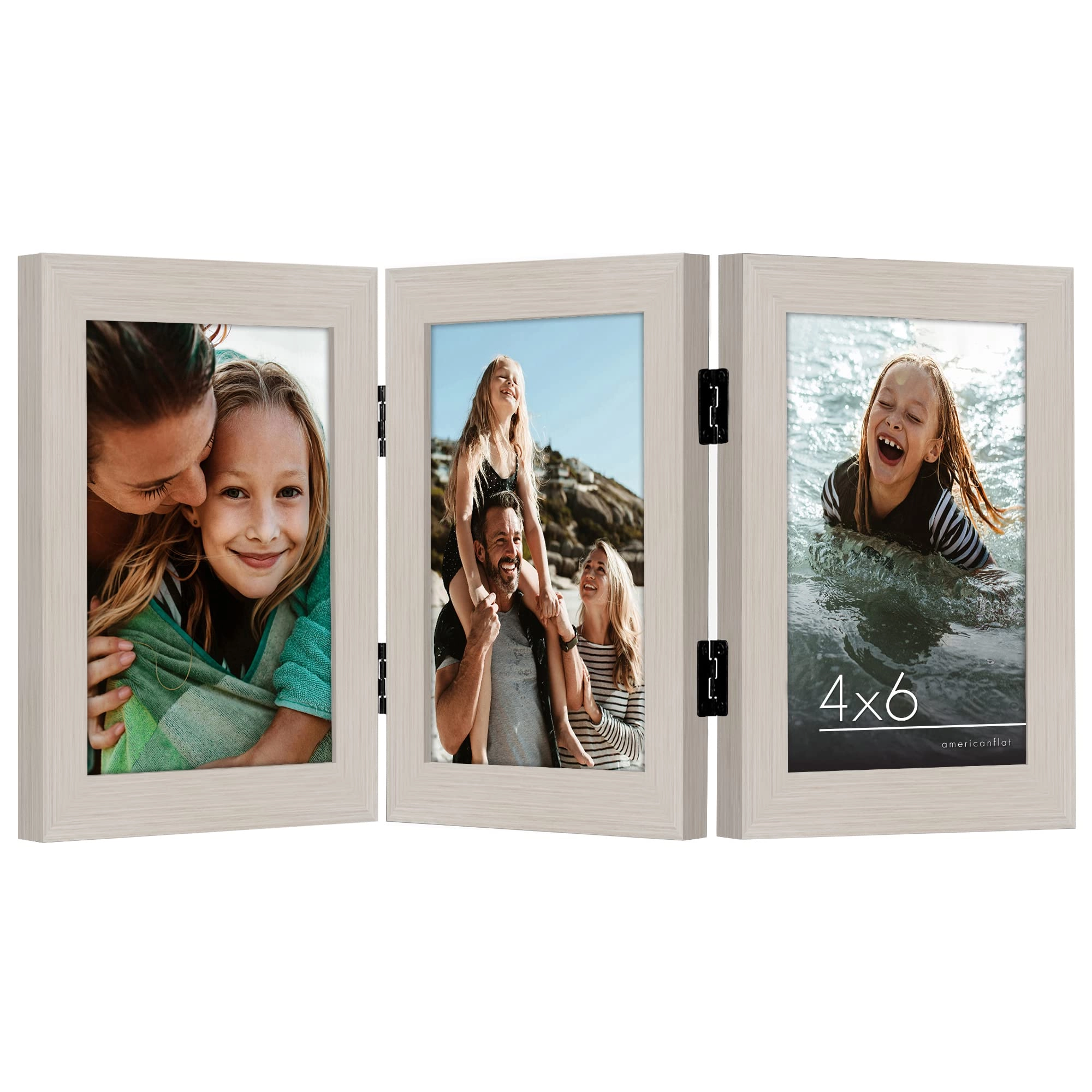 Hinged 3 Picture Frame - 5X7