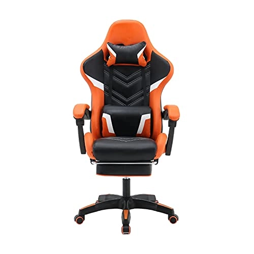 Desk Chair - PU Leather Brown High Back