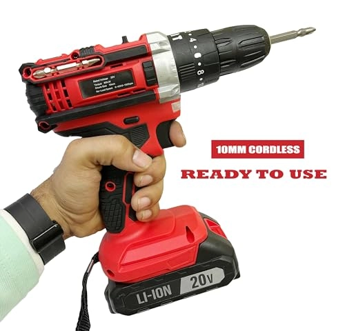 Dumdaar Cordless Impact Drill Driver - 20V 1500RPM Kit