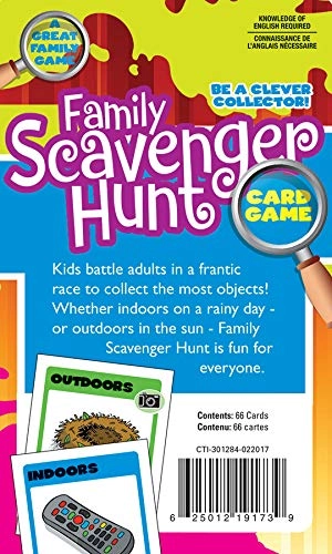 Family Scavenger Hunt - Indoor Outdoor Game