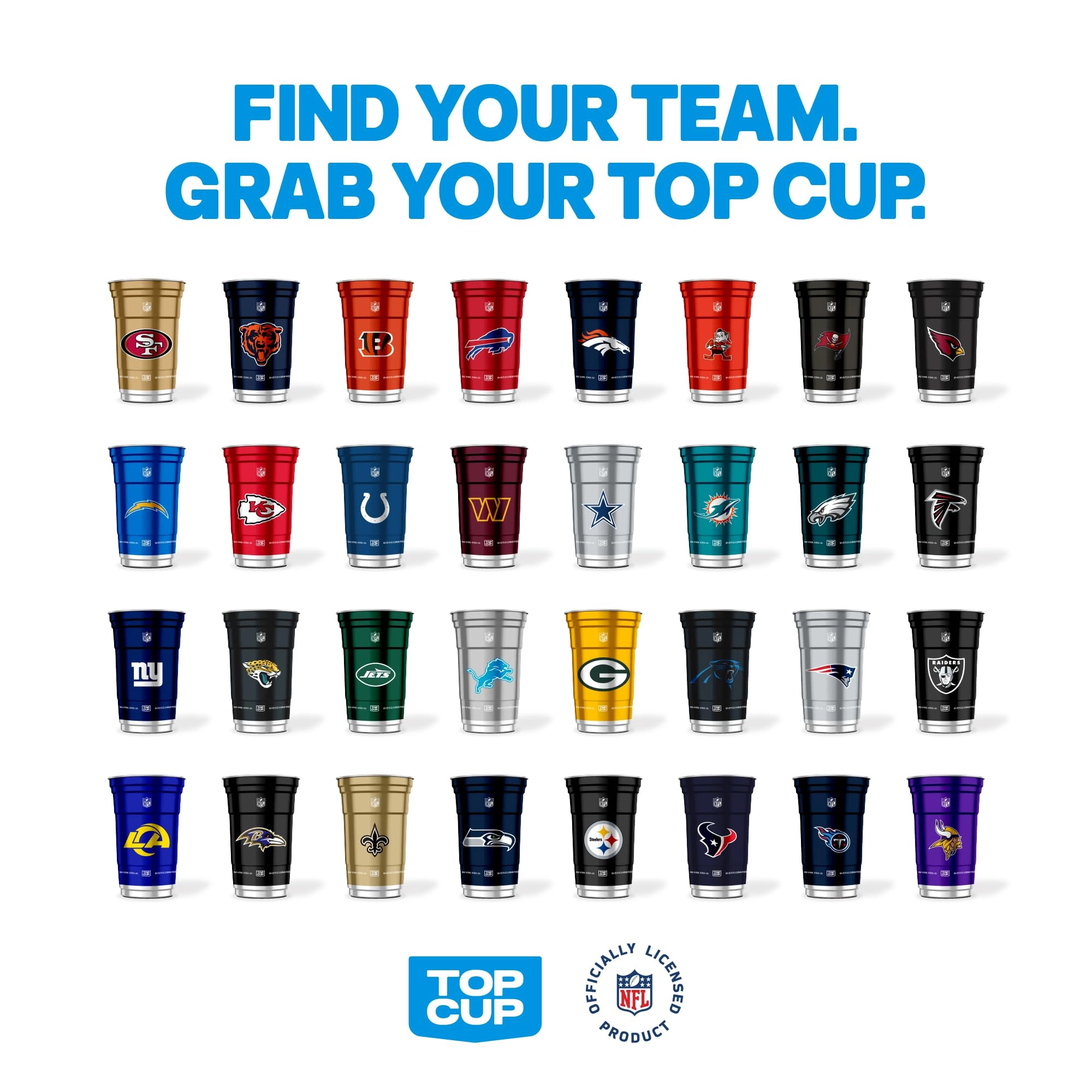 New England Patriots Aluminum Cup - 20 pcs