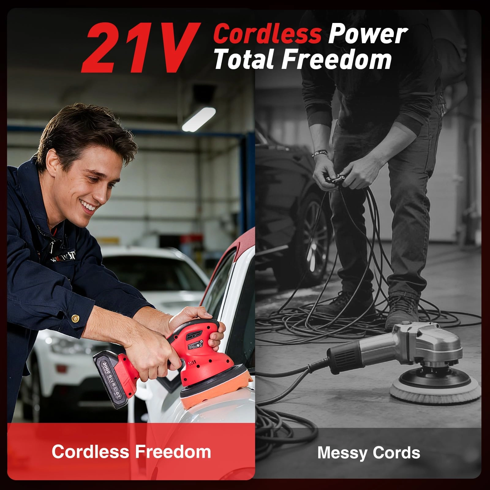 Cordless Car Buffer Polisher - 6 Inch