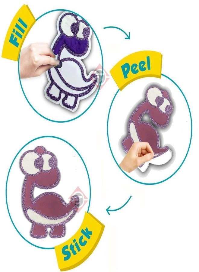 Air Dry Clay - 4 pcs. + Clay Sticker - 1 pcs.