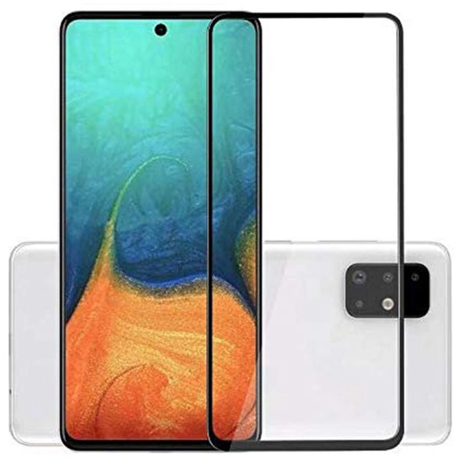 MaxGuard Clear Tempered Glass Screen Protector + Back Protector for Samsung A71