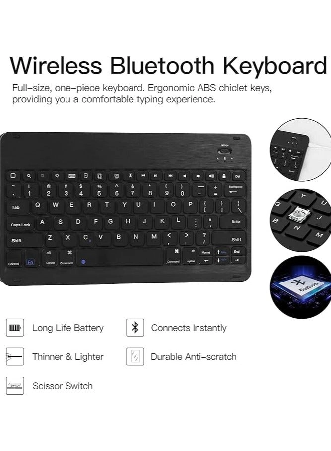 Detachable Wireless Keyboard Case with S Pen Holder for Galaxy Tab S8+ 12.4-inch (2022), Galaxy Tab S7 FE 12.4-inch (2021), Galaxy Tab S7+ 12.4-inch (2020)