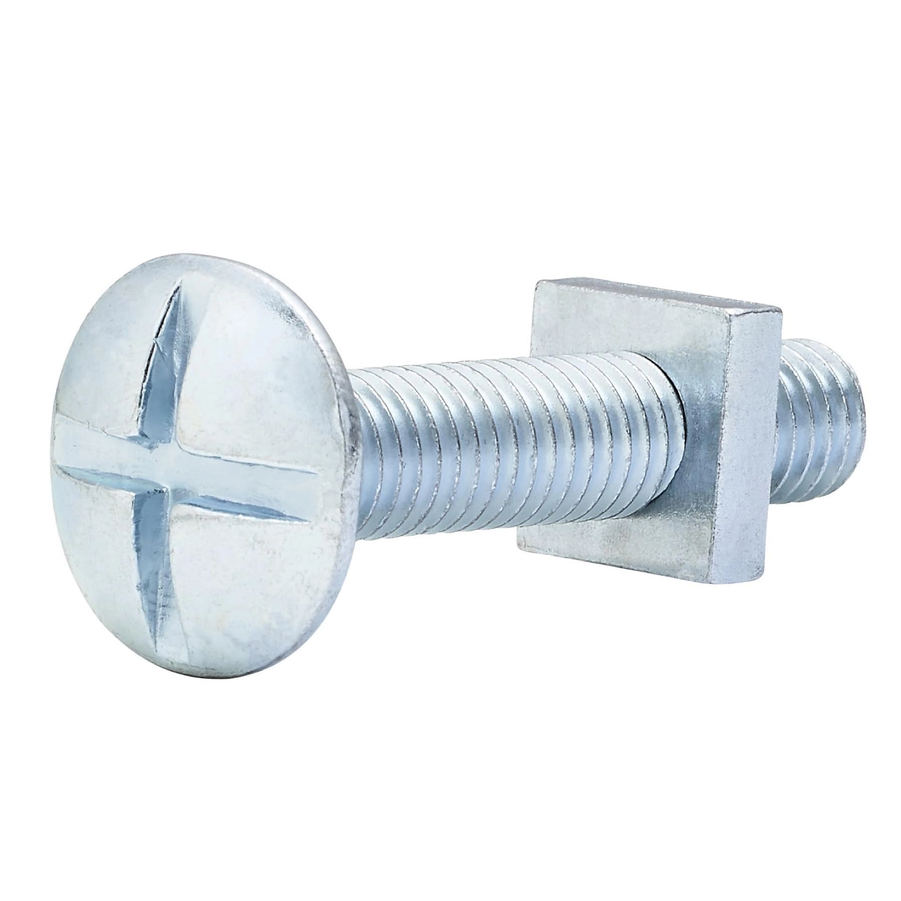 Zinc-Plated Carbon Steel Roofing Nut & Bolt Pack 8mm 40mm