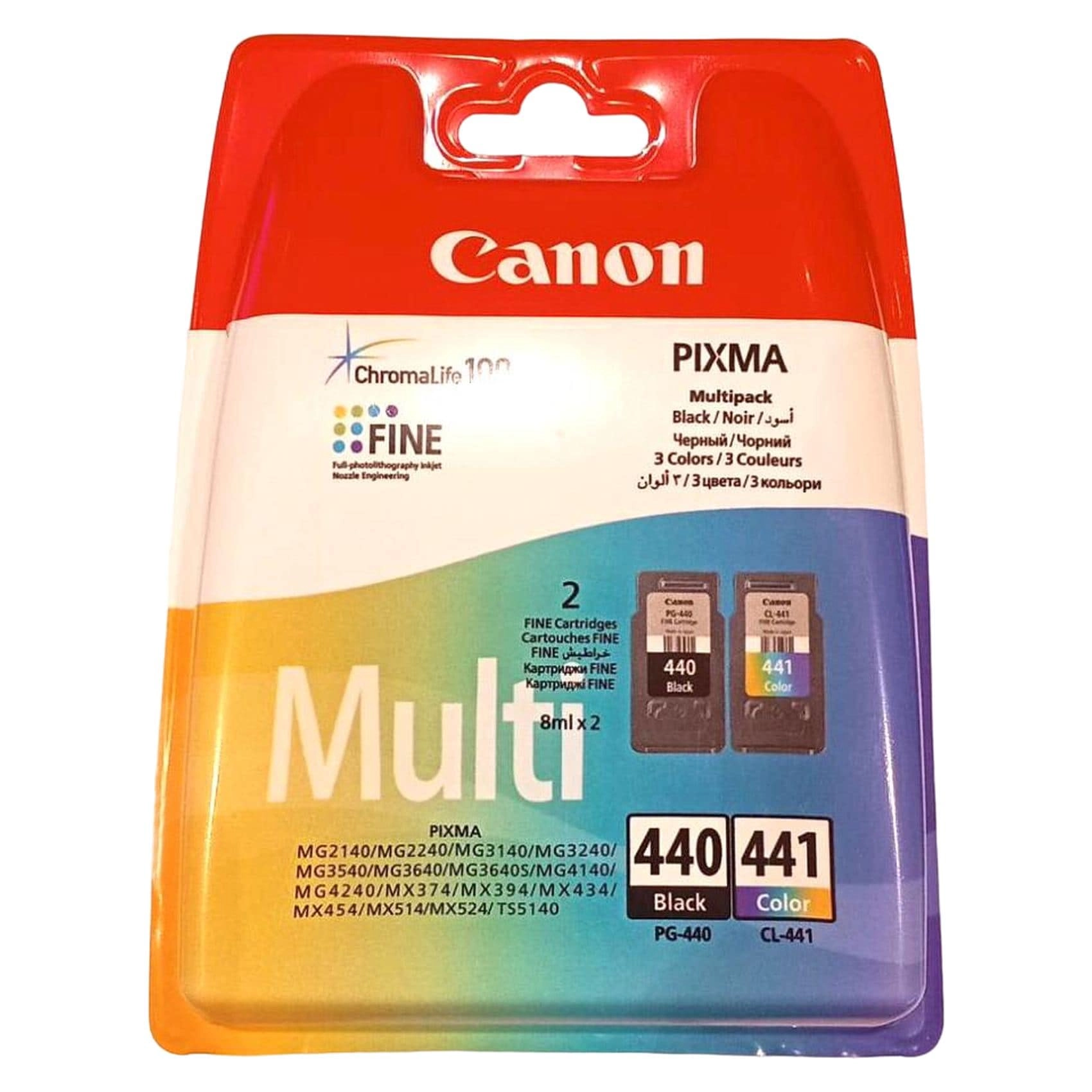 Canon PG440 Standard Yield Black + CL441 Standard Yield Multicolor